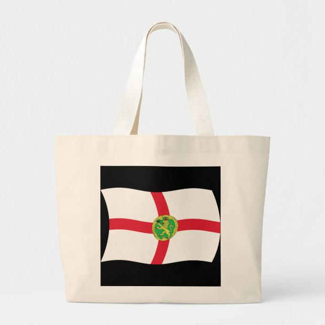 Bolsa Tote Grande Saco de Compras da Bandeira de Alderney (Frente)