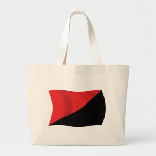 Bolsa Tote Grande Saco de Compras da Bandeira do Anarco-Sindicalismo