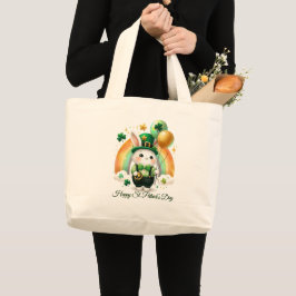 Bolsa Tote Grande Saco de compras do Dia de São Patrício
