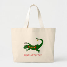 Saco de Compras do Lagarto de Natal
