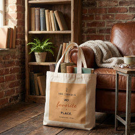 Bolsa Tote Grande Saco de Compras para Amante de Livros