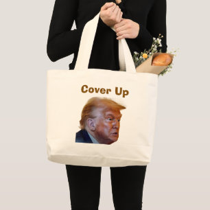Bolsa Tote Grande Saco de Compras Trump/Encobrimento