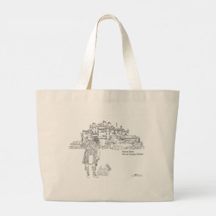 Bolsa Tote Grande Saco de Culzean Castle Highlander e Scottie Dog