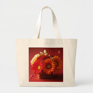 Bolsa Tote Grande Saco de design da flor