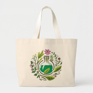Bolsa Tote Grande Saco de Ervas Medicinais Jumbo