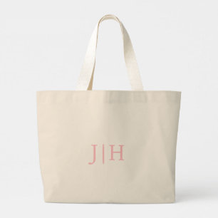 Bolsa Tote Grande Saco de ferramentas de Canvas do Monograma de Pré-