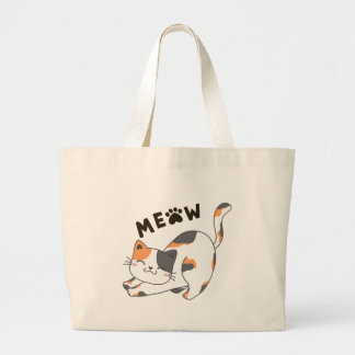 Bolsa Tote Grande saco de gatos