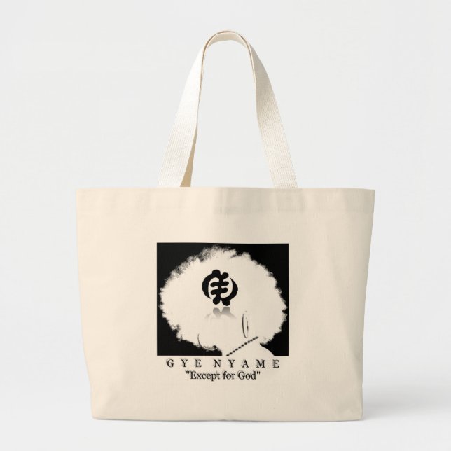 Bolsa Tote Grande Saco de Gye Nyame (Frente)