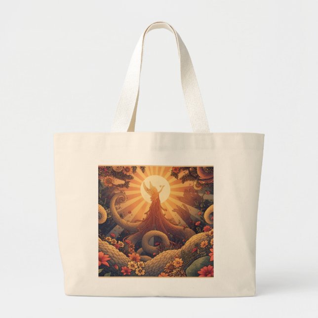 Bolsa Tote Grande Saco de Hippie (Frente)