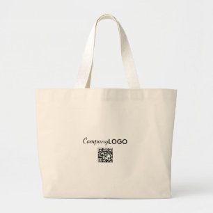 Bolsa Tote Grande Saco de Logo de Negócios em QR Code para Marca Pro