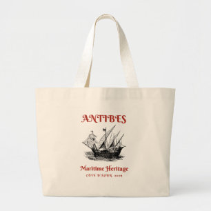 Bolsa Tote Grande Saco de Lona de Antibes para Navegação - Resort de