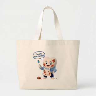 Bolsa Tote Grande Saco de Lona de Chocolate com Humor de Dentista En