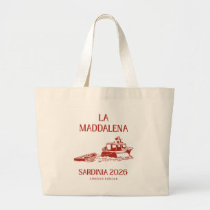 Bolsa Tote Grande Saco de Lona La Maddalena - Resort de Luxo