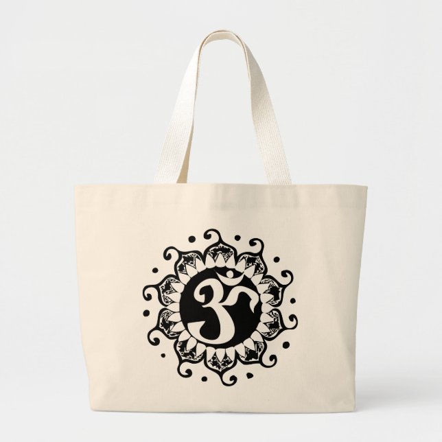 Bolsa Tote Grande Saco de Lotus OM (Frente)