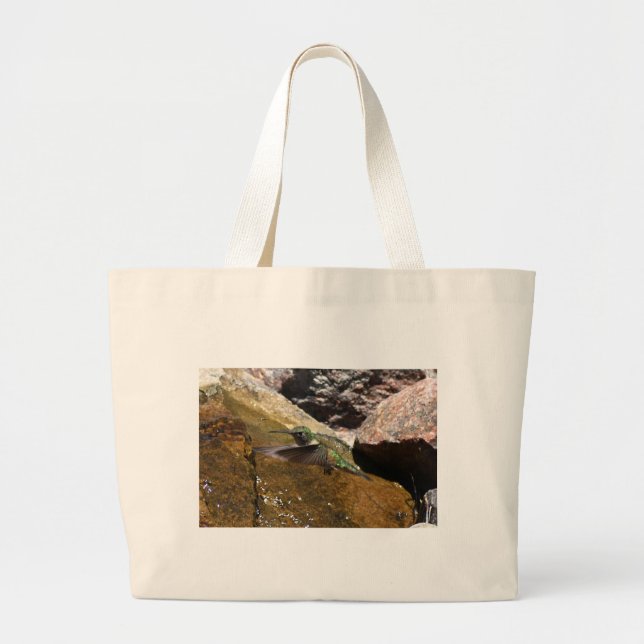 Bolsa Tote Grande Saco de mão Beija-flor (Frente)