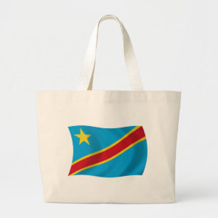 Bolsa Tote Grande Saco de mão com a bandeira da República Democrátic
