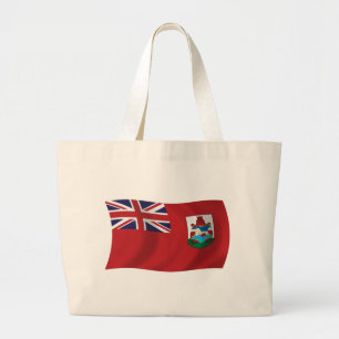 Bolsa Tote Grande Saco de mão com a bandeira das Bermudas