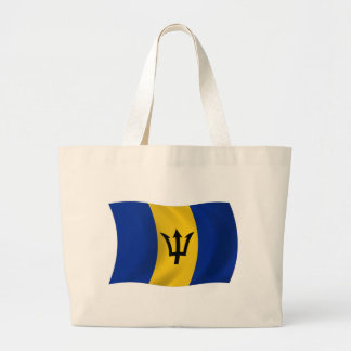 Bolsa Tote Grande Saco de mão com a bandeira de Barbados