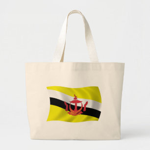 Bolsa Tote Grande Saco de mão com a bandeira de Brunei