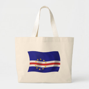 Bolsa Tote Grande Saco de mão com a bandeira de Cabo Verde