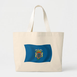 Bolsa Tote Grande Saco de mão com a bandeira de Melilla