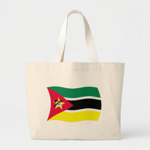 Bolsa Tote Grande Saco de Mão com a Bandeira de Moçambique