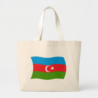Bolsa Tote Grande Saco de mão com a bandeira do Azerbaijão