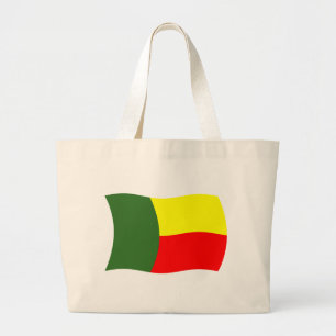 Bolsa Tote Grande Saco de mão com a bandeira do Benim