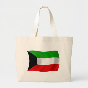 Bolsa Tote Grande Saco de mão com a bandeira do Kuwait