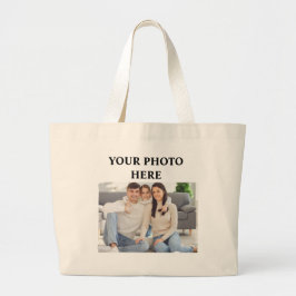 Bolsa Tote Grande Saco de mão com foto, Saco de mão personalizado co
