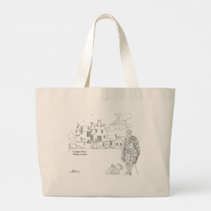 Bolsa Tote Grande Saco de mão Cringletie House Escócia Tote