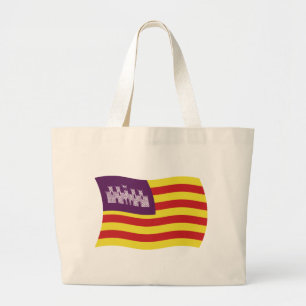 Bolsa Tote Grande Saco de mão da bandeira das Ilhas Baleares