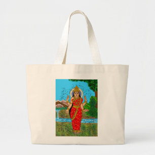 Bolsa Tote Grande Saco de mão da Deusa Bhramari