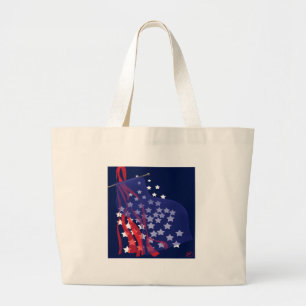 Bolsa Tote Grande saco de mão do patriota