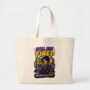 Bolsa Tote Grande Saco de mão engraçado 'Anti AA Ainda Não Corrigido