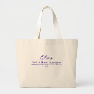 Bolsa Tote Grande Saco de Mão Personalizado da Dama de Honra
