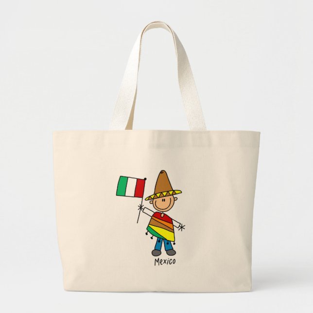 Bolsa Tote Grande Saco de México (Frente)