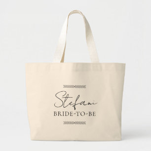 Bolsa Tote Grande Saco de Noiva para Festa de Despedida de Solteira