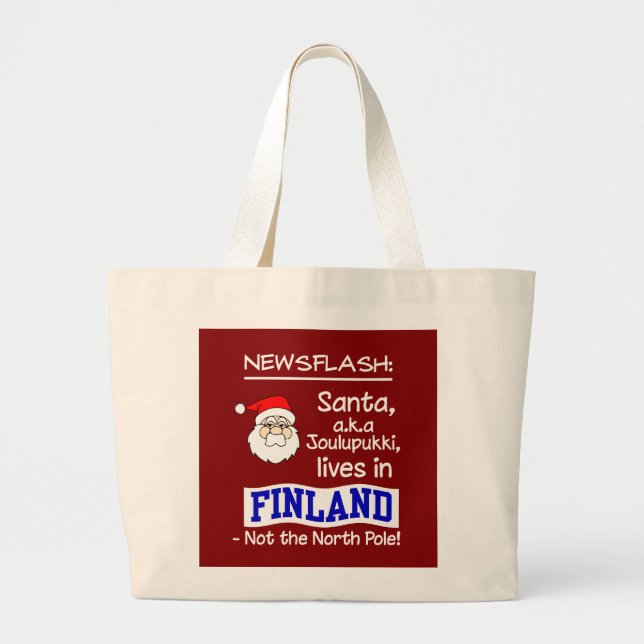 Bolsa Tote Grande saco de papais noeis (Frente)