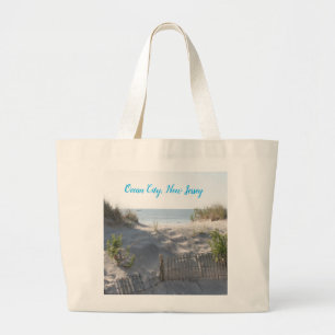 Bolsa Tote Grande Saco de Praia de Ocean City, Nova Jersey