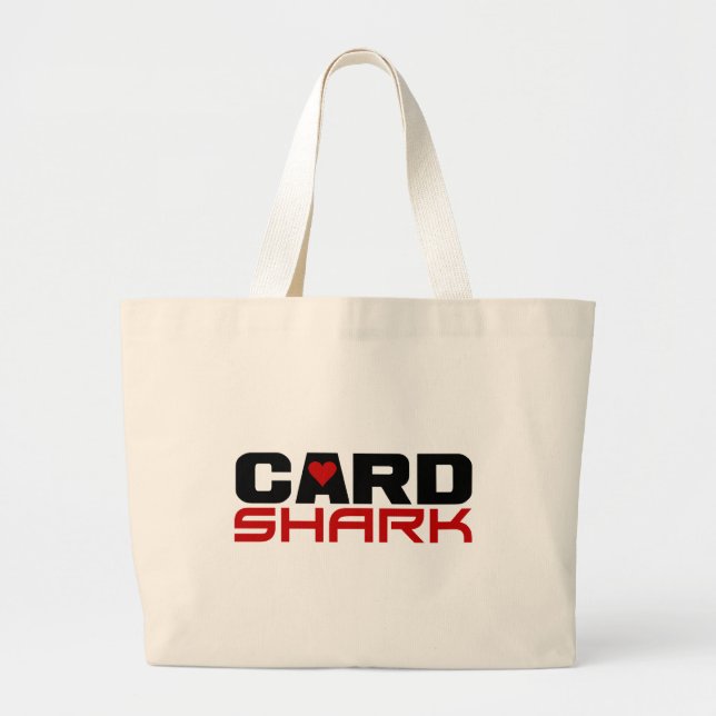 Bolsa Tote Grande Saco de Shark de Cartão (Frente)