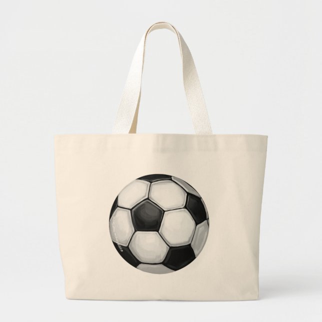 Bolsa Tote Grande Saco de Toalhas da Bola de Futebol (Frente)