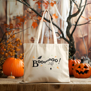 Bolsa Tote Grande Saco de Toia de Halloween de Boo Canvas