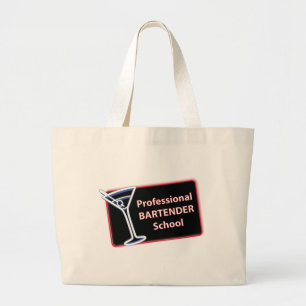 Bolsa Tote Grande Saco de Toque da Escola de Bartender Profissional