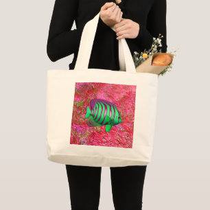 Bolsa Tote Grande Saco de Toque Grande Peixe
