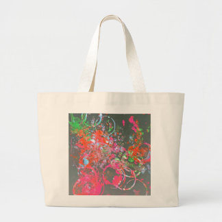 Bolsa Tote Grande Saco de toques com padrão de pintura
