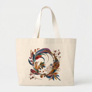 Bolsa Tote Grande Saco de Toques Jumbo Artístico para Estilo do Dia 