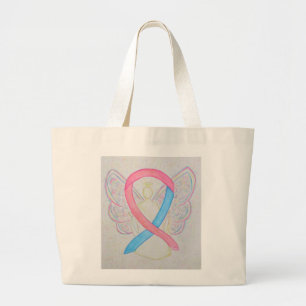 Bolsa Tote Grande Saco de Toques Personalizado de Fita de Consciênci