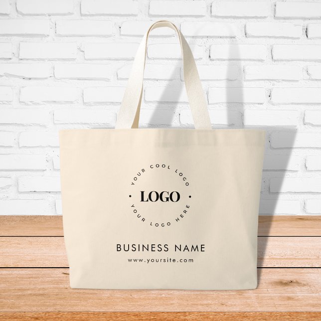 Bolsa Tote Grande Saco de Toques Personalizado Grande com Texto do L (Criador carregado)