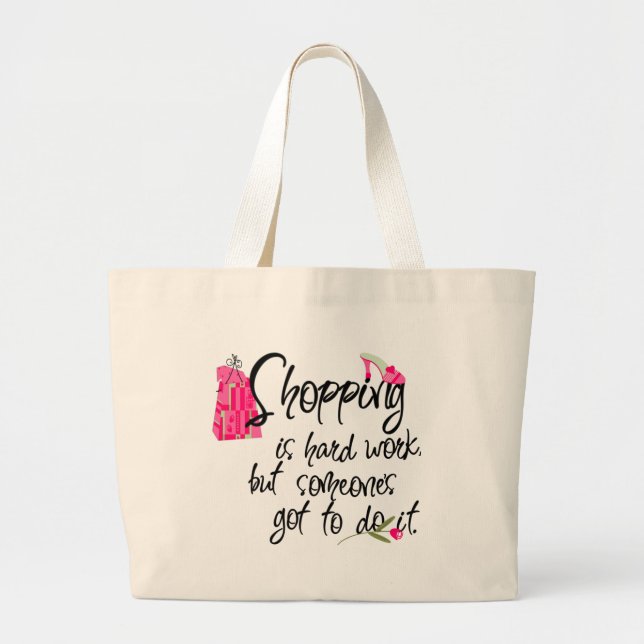 Bolsa Tote Grande Saco de Tota Rosa Escuro (Frente)